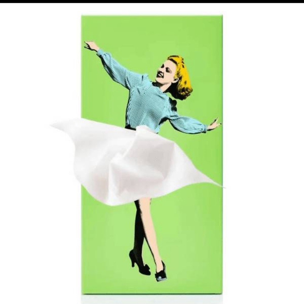 Pinup girl Tissue Box Cover Resin New in Box